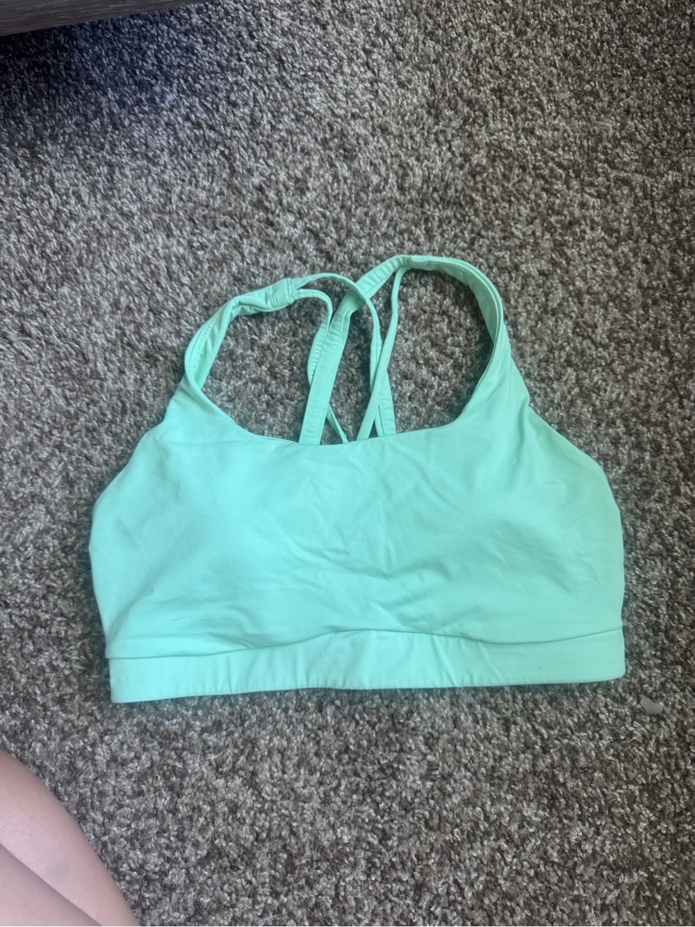 lululemon athletica Energy Green Strappy Sports Bra